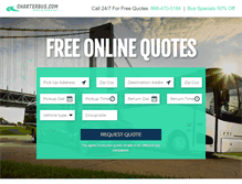 Tablet Screenshot of charterbus.com